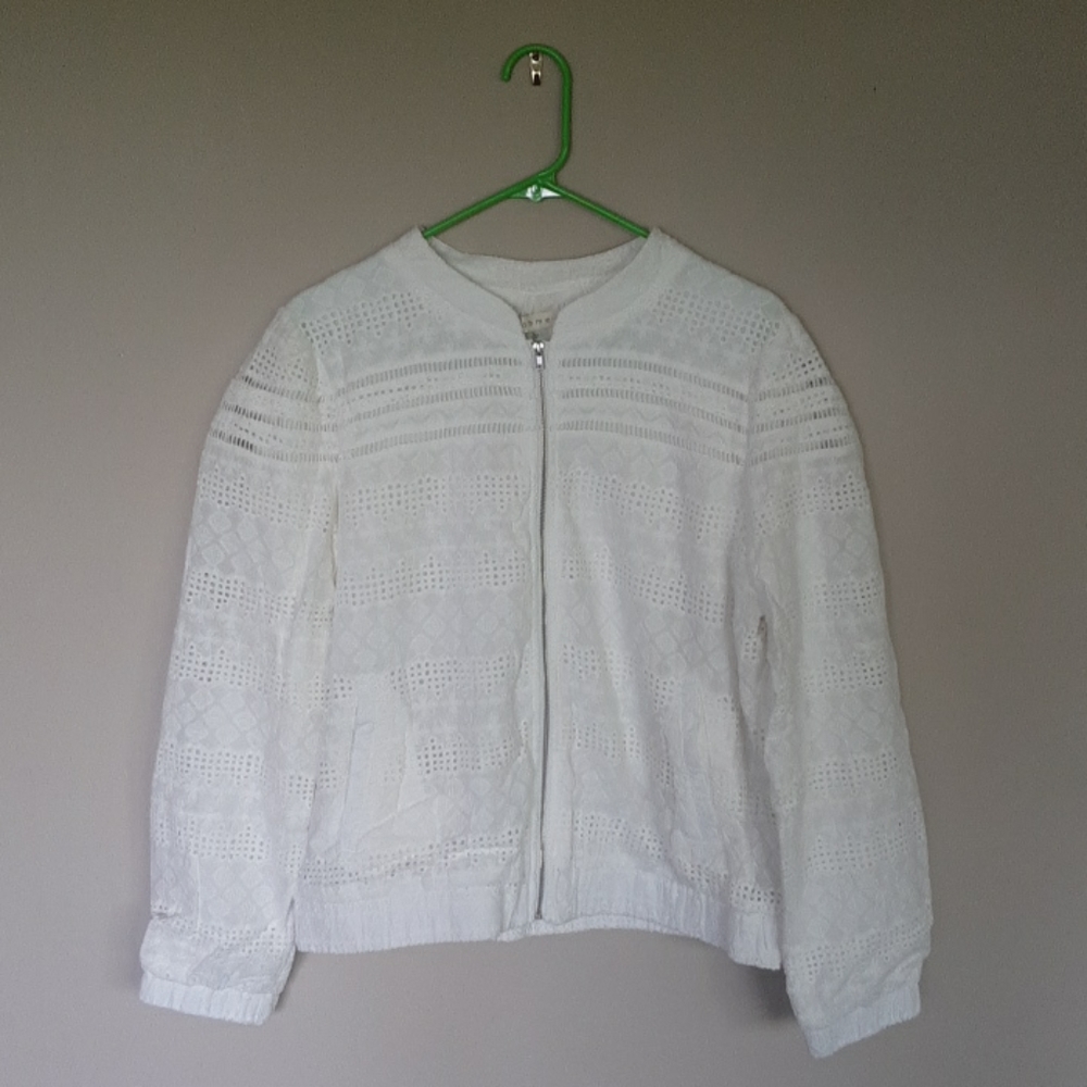 White Lace Bomber